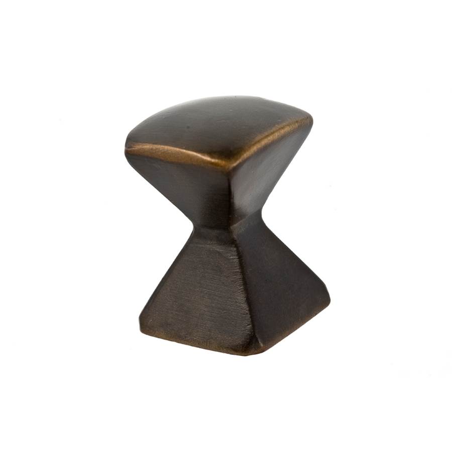 Du Verre Forged 2 Med Square Knob 7/8 Inch - Oil Rubbed Bronze