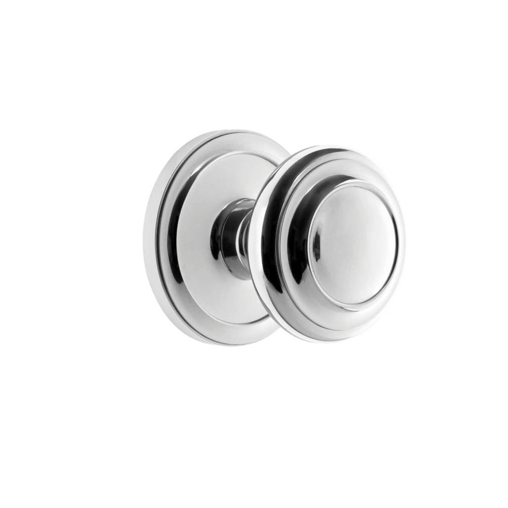 Grandeur Hardware Circulaire Rosette Single Dummy with Circulaire Knob in Bright Chrome