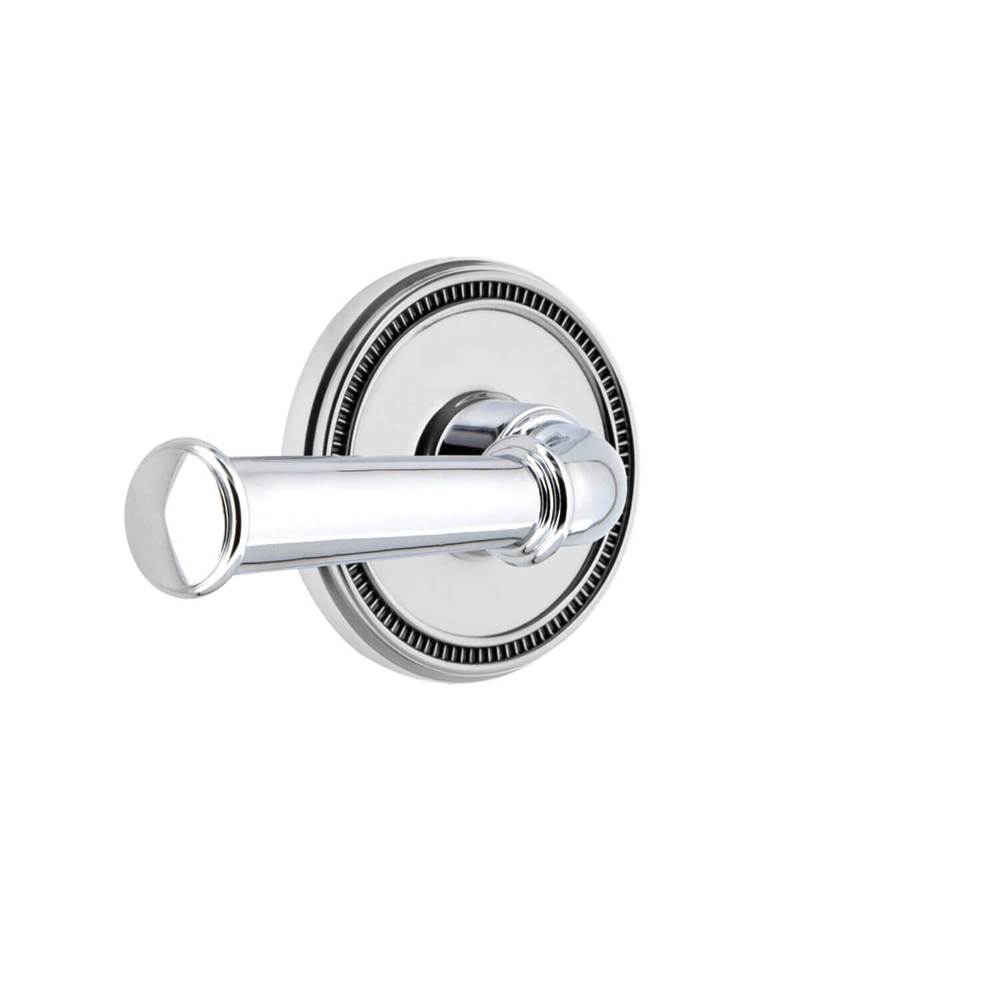 Grandeur Hardware Soleil Rosette Passage with Georgetown Lever in Bright Chrome