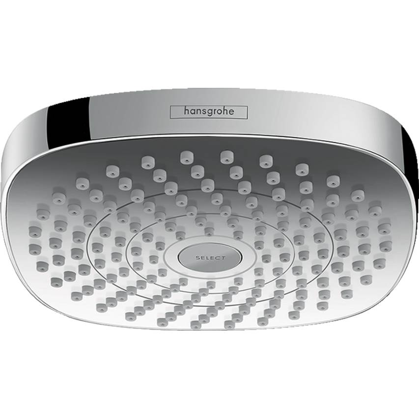 Hansgrohe Croma Select E Showerhead 180 2-Jet, 1.5 GPM in Chrome