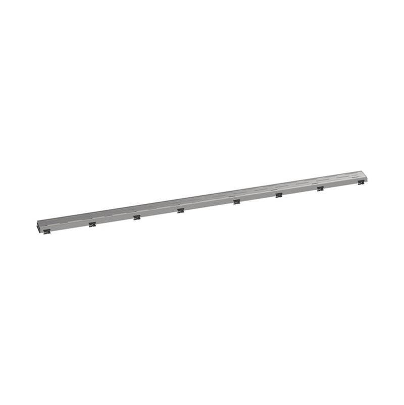 Hansgrohe RainDrain Match Trim Classic for 59 1/8'' Rough with Height Adjustable Frame in Brushed Stainless Steel