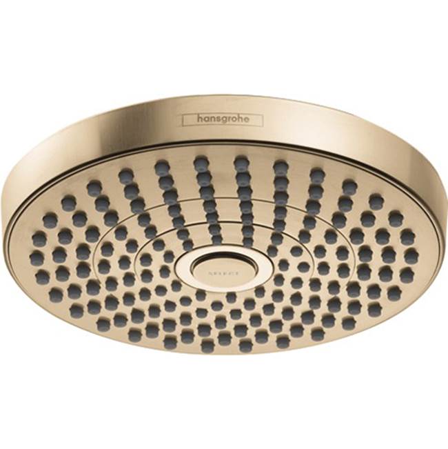 Hansgrohe Croma Select S Showerhead 180 2-Jet, 2.5 GPM  in Brushed Bronze