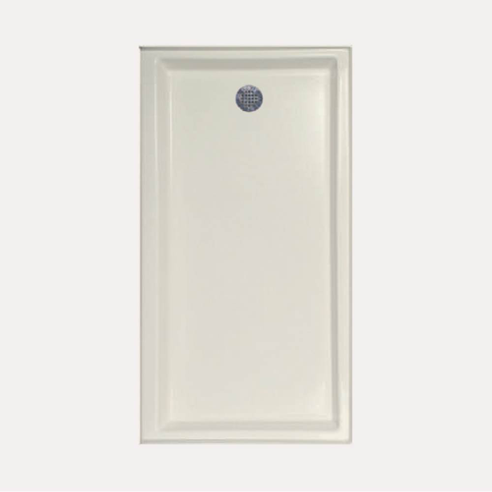 Hydro Systems SHOWER PAN AC 6030 END DRAIN - BISCUIT-RIGHT HAND