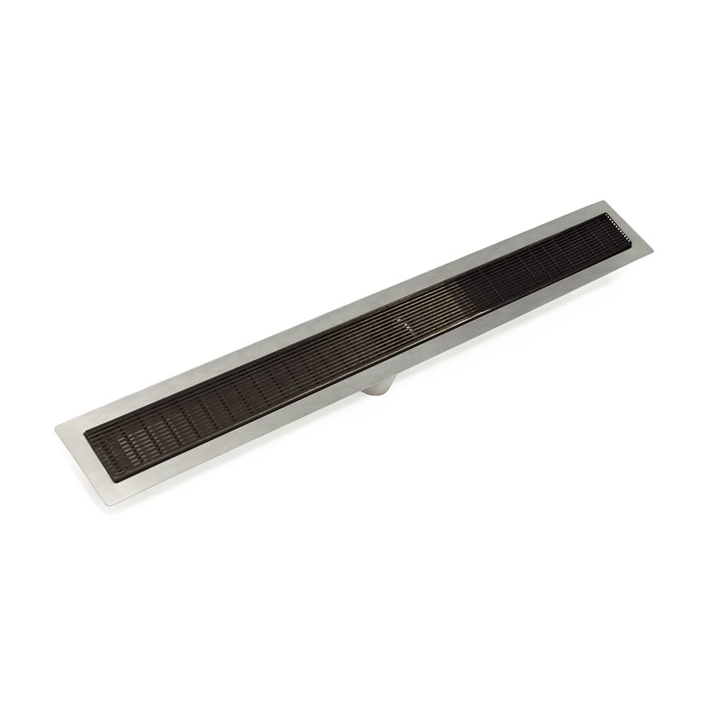 Infinity Drain 32'' FF Series Complete Kit with 2 1/2'' Wedge Wire Grate in Oil Rubbed Bronze
