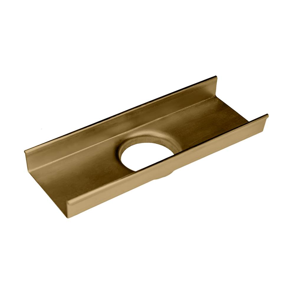 Infinity Drain 8'' Stainless Steel Outlet Section for S-AS 65/S-LTIFAS 65 Series in Satin Bronze