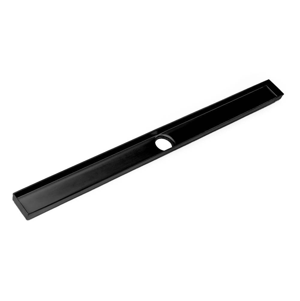 Infinity Drain 42'' Channel for FX 65 Series in Matte Black