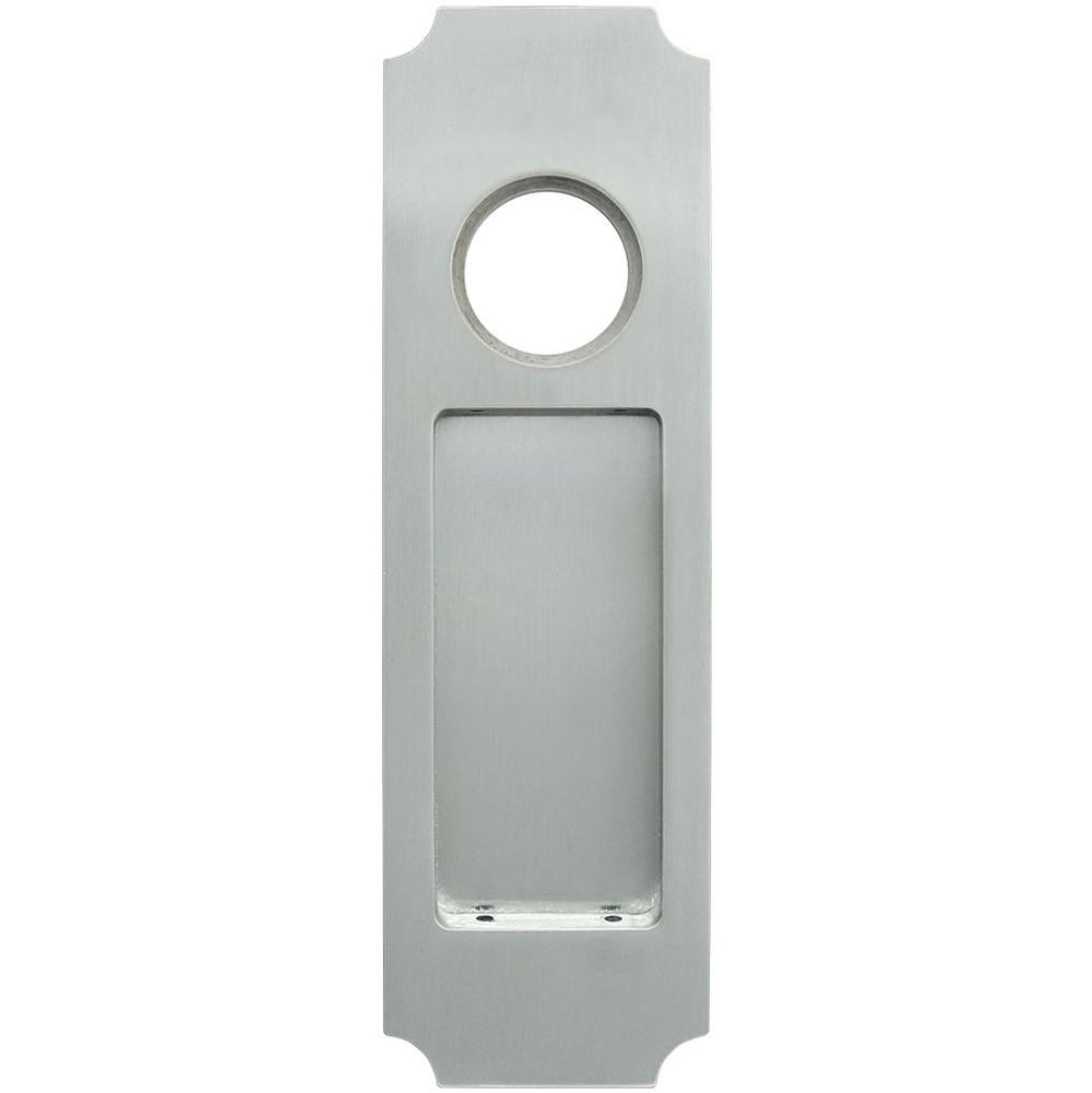 INOX PD Series Pocket Door Pull 3203 Entry w/Cyl Hole US26D