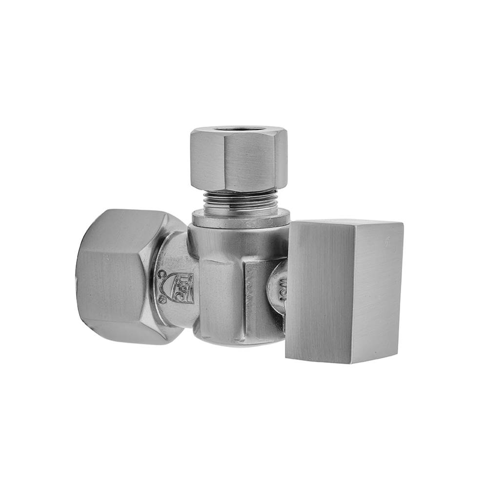 Jaclo Quarter Turn Angle Pattern 1/2'' IPS x 3/8'' O.D. Supply Valve with Square Handle