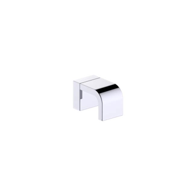 Kartners COLOGNE - Single Shower Door Handle (Knob Only)-Glossy White