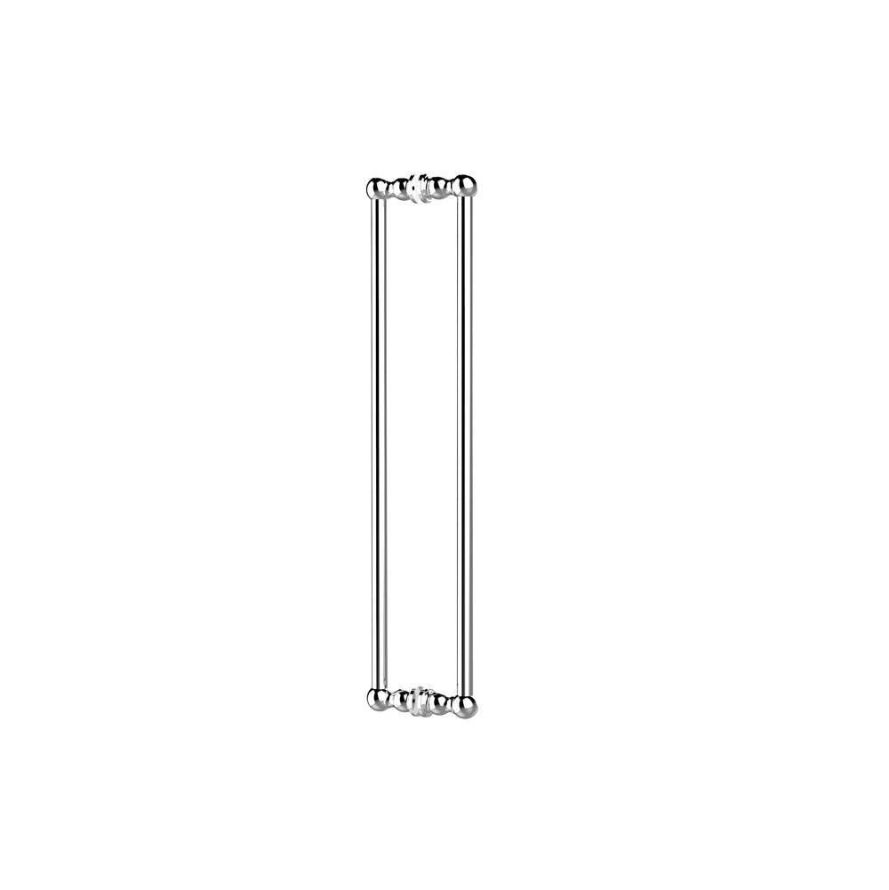 Kartners FLORENCE - 12-inch Double Shower Door Handle-Brushed Chrome