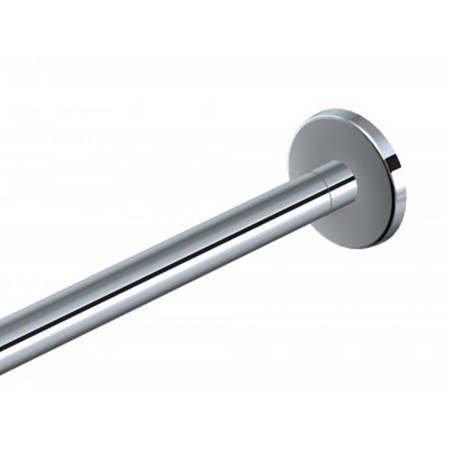 Kartners Shower Rods - 5 Feet (60-inch) Straight Shower Rod with Round Ends-Satin Finish