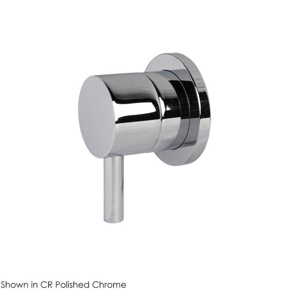 Lacava TRIM ONLY - Stop valve GPM 12 (43.5 PSI) with round back plate and round lever handle 1/2'' and 3/4''