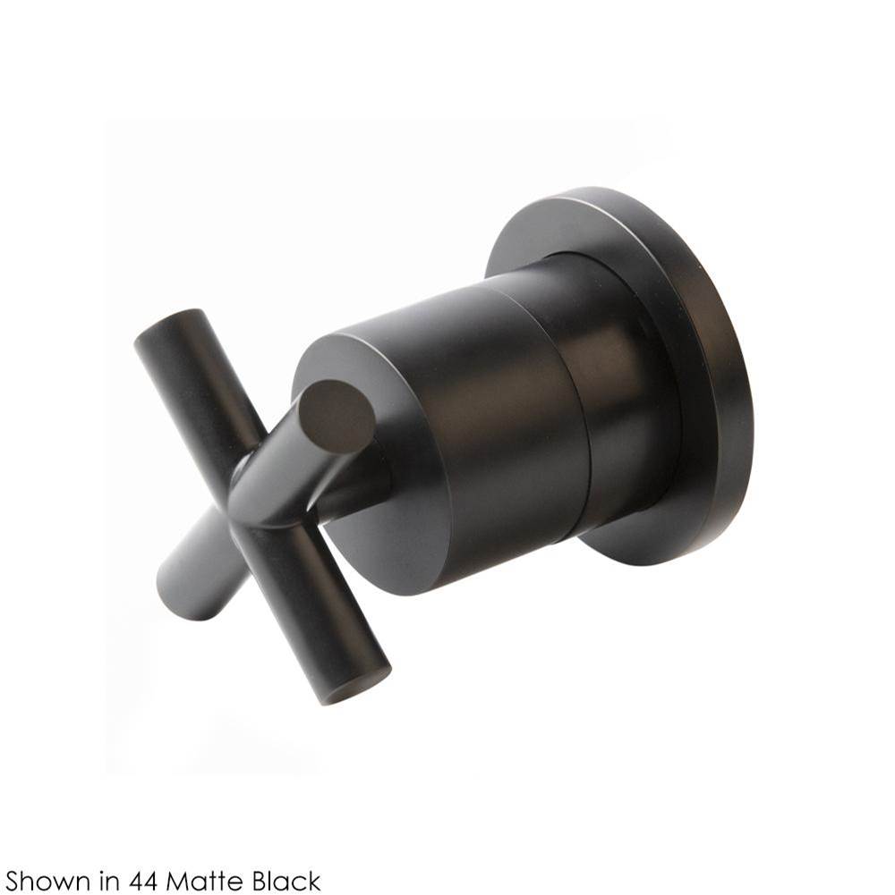 Lacava TRIM ONLY - Stop valve GPM 12 (43.5 PSI) with round back plate and cross handle 1/2'' and 3/4''