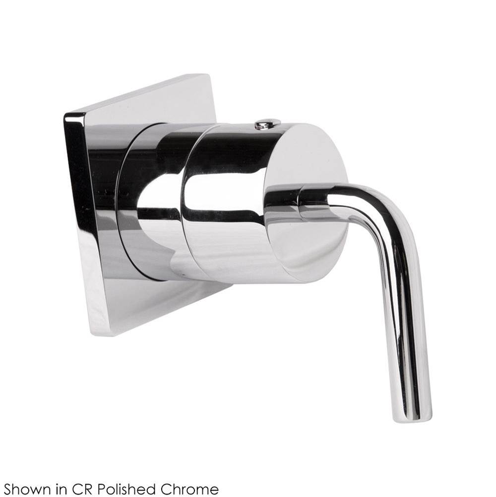 Lacava TRIM ONLY - Stop Valve 3/4 + 1/2 adapter, flow rate 12 GPM (43.5 PSI), square back plate, lever handle