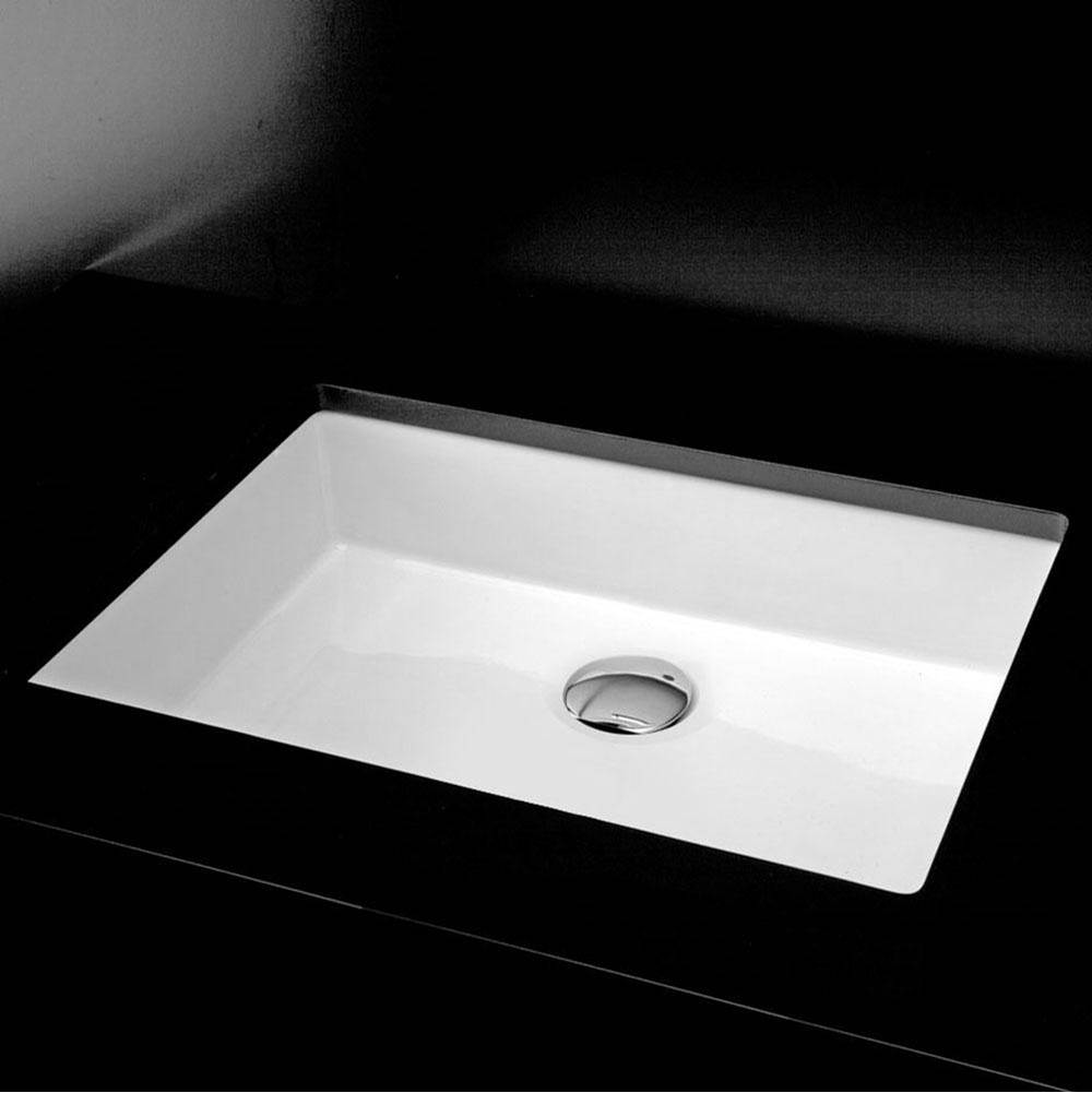Lacava Under-counter porcelain Bathroom Sink with an overflow. 19 3/4''W, 14 3/8''D, 5 3/4''H