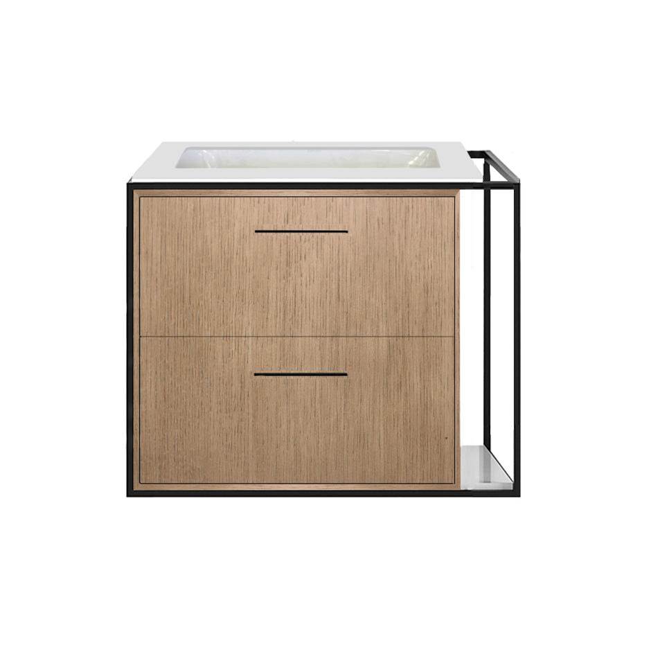 Lacava Metal frame  for wall-mount under-counter vanity LIN-UN-24LF. Sold together with the cabinet and countertop.  W: 24'', D: 21'', H: 20''.