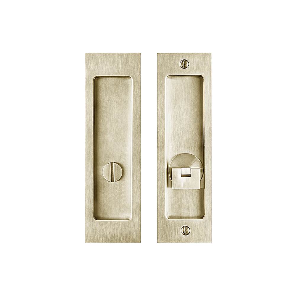 Linnea Pocketdoor Lock, Satin Brass