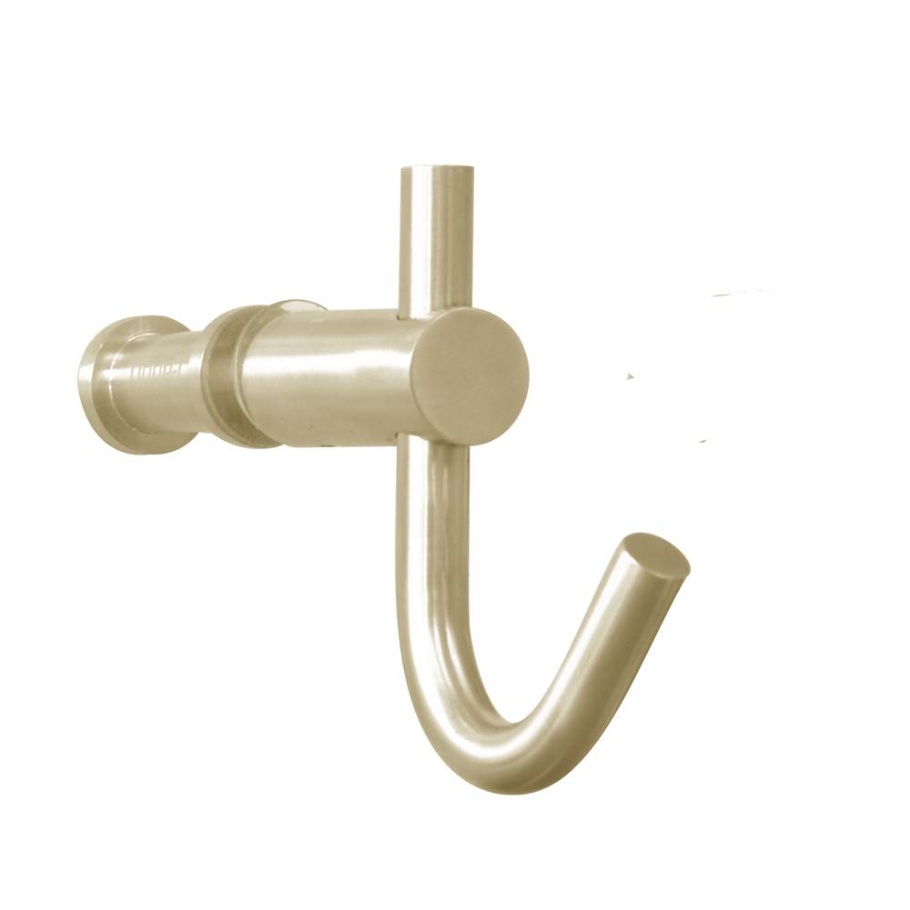 Linnea Shower Door Pull, Satin Brass