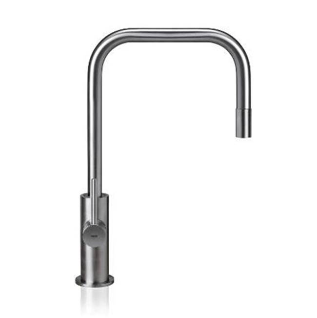 MGS Cucina Spin SQE Entertainment Faucet with Pull-down Spray Stainless Steel Matte Black PVD 14-1/2'' Height 8-1/2'' Projection