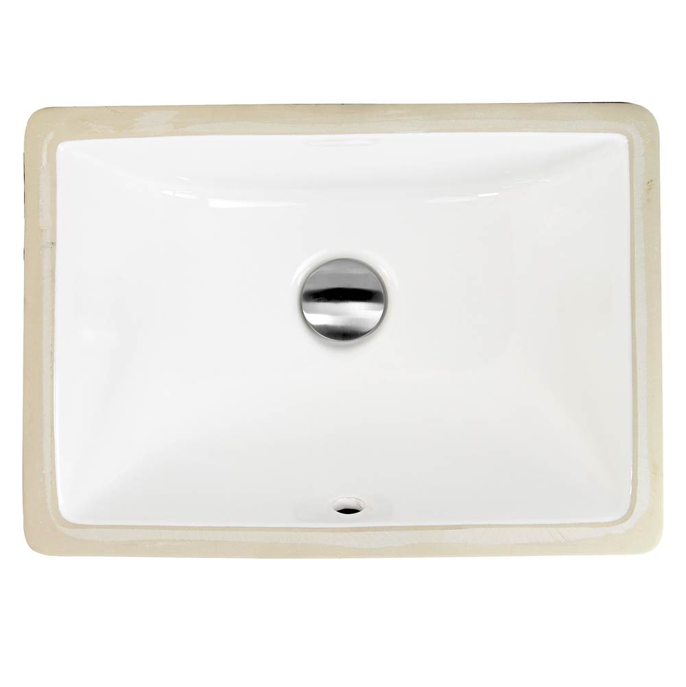 Nantucket Sinks 16 Inch X 11 Inch Undermount Ceramic Sink In White