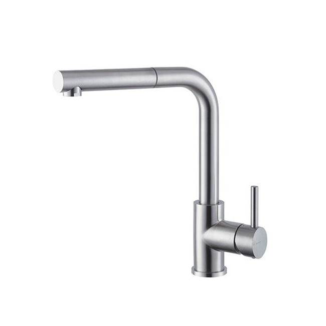 Newform Single Lever Kitchen Faucet, Stainless Steel