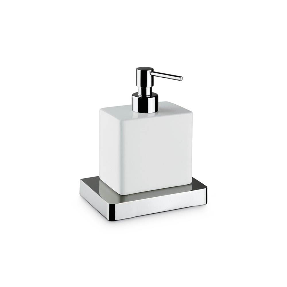 Newform Freeestand Soap Dispenser, Brushed Nickel