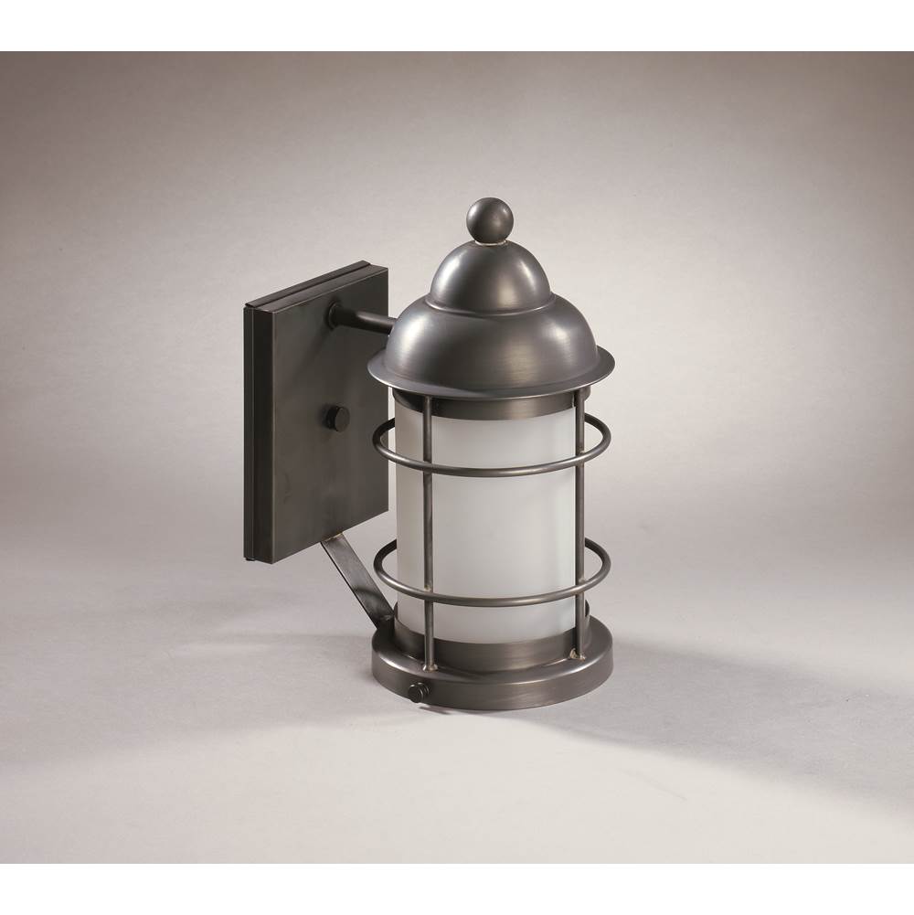 Northeast Lantern Nautical Wall Dark Antique Brass Medium Base Socket Seedy Marine Glass