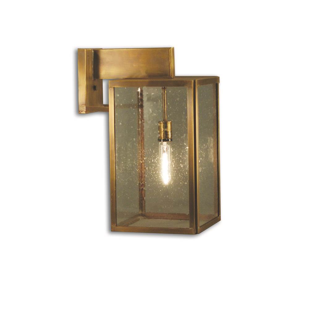 Northeast Lantern Midtown Medium Wall Bracket Antique Copper Medium Base Socket Clear Seedy Glass
