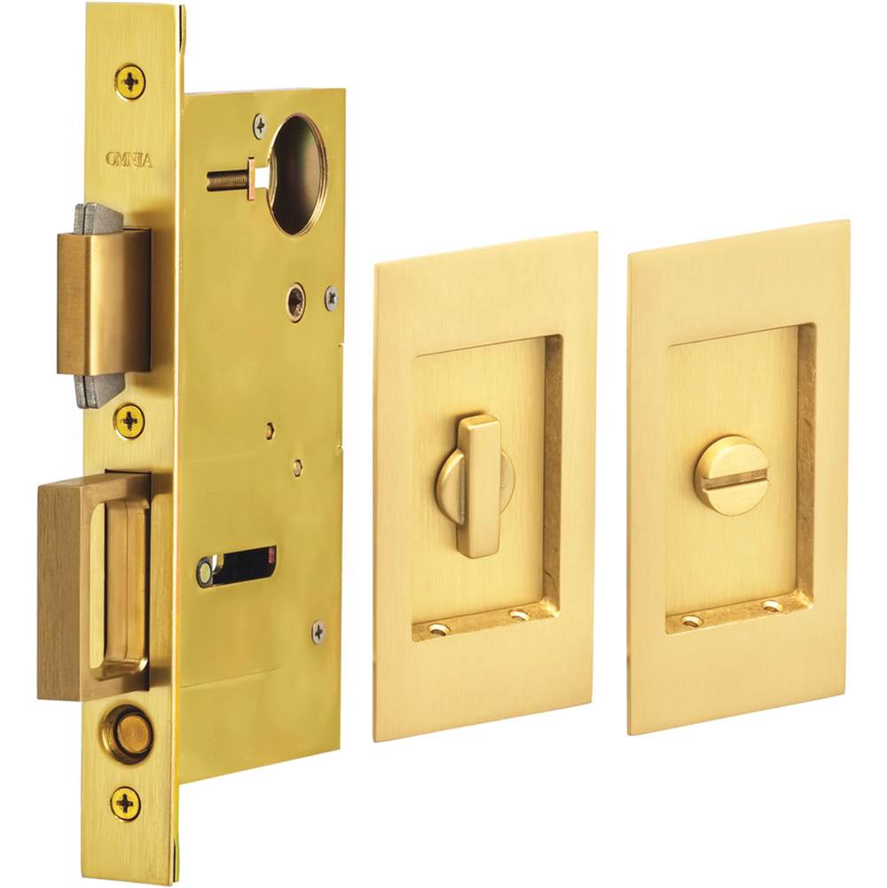 OMNIA Pocket Door Lockset US4