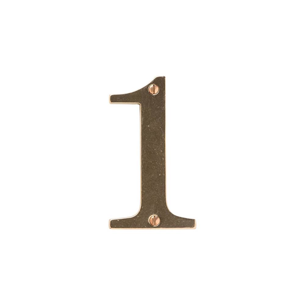 Rocky Mountain Hardware Home Accessory House Number, ITC Bookman, 4'', 4