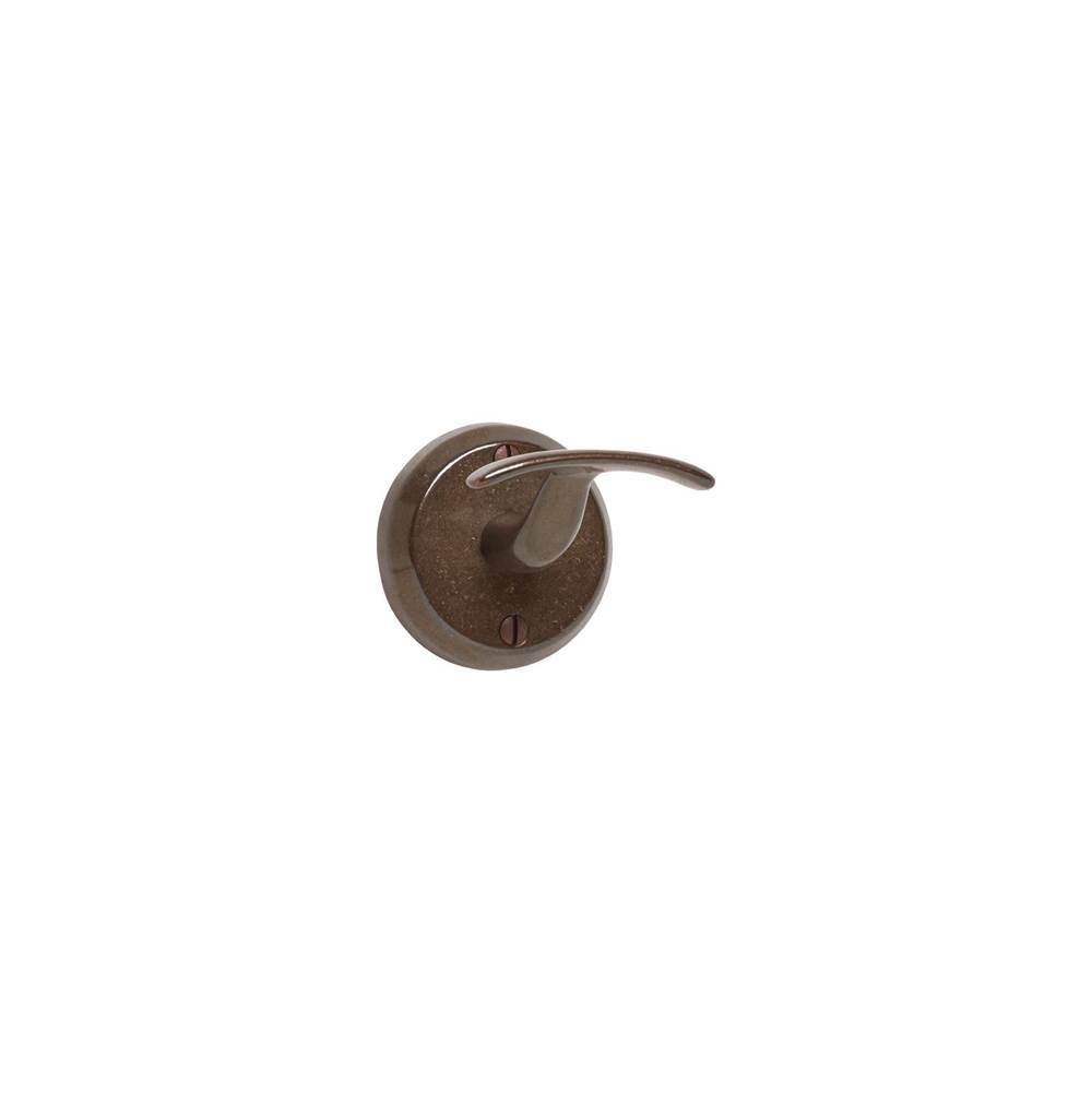 Rocky Mountain Hardware Curved Escutcheon Robe Hook, Whale Tail