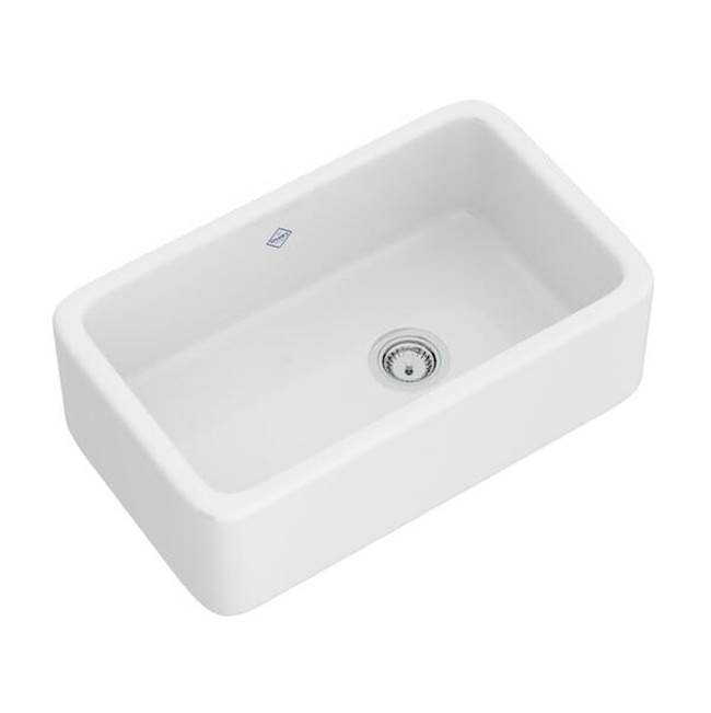 Rohl Lancaster™ 30'' Single Bowl Farmhouse Apron Front Fireclay Kitchen Sink