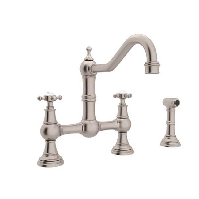 Rohl Edwardian™ Bridge Kitchen Faucet With Side Spray