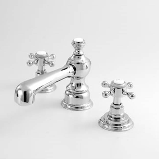 Sigma Widespread Lav Set With Cross Handle Sussex Polished Nickel Pvd .43