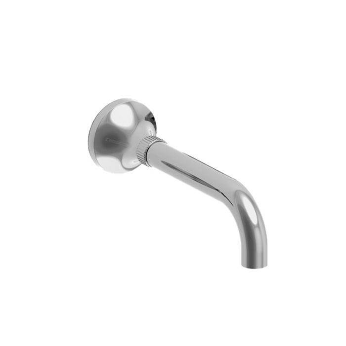 Sigma 110 Wall Tub Spout UNCOATED POLISHED BRASS .33
