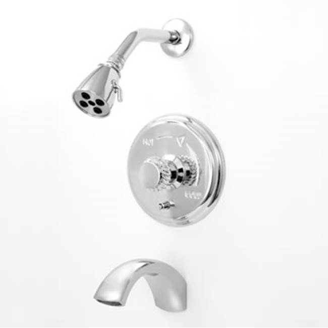 Sigma Pressure Balanced Tub & Shower Set Trim (Includes Haf And Wall Tub Spout) Seville Antique Brass .82