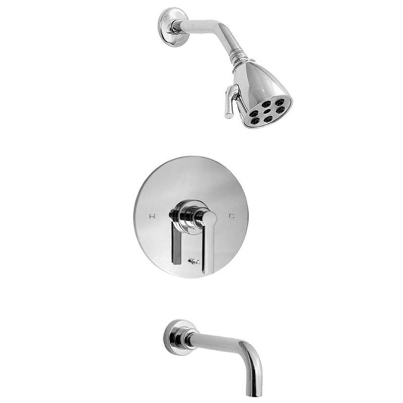 Sigma Pressure Balanced Tub & Shower Set Trim (Includes Haf And Wall Tub Spout) Carina Chrome .26