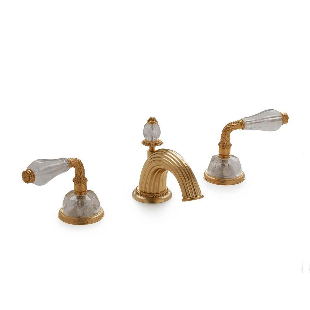 Sherle Wagner Onyx And Semiprecious Laurel Lever Faucet Set