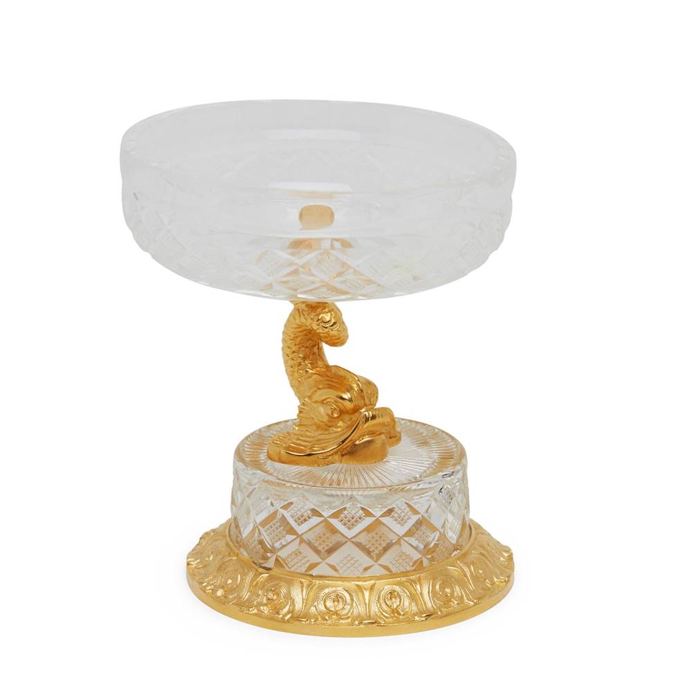 Sherle Wagner Dolphin Crystal Soap Dish
