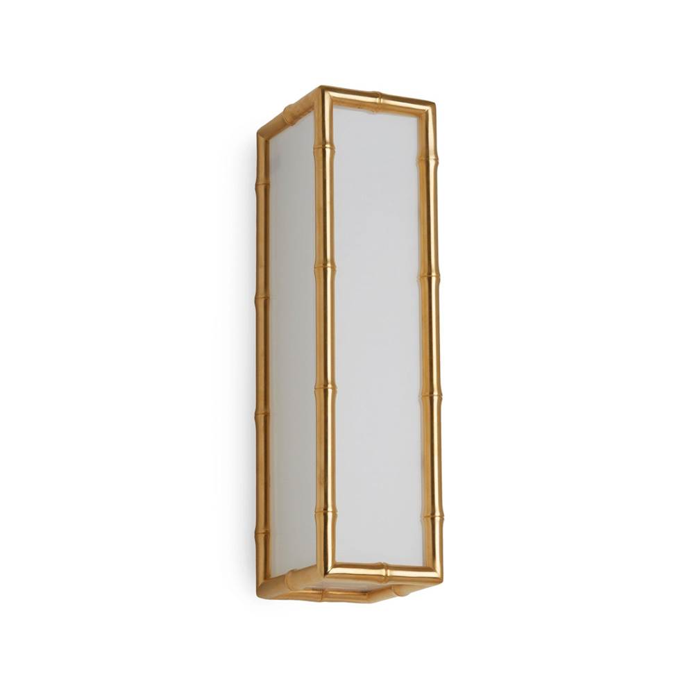 Sherle Wagner Bamboo Frosted Glass Panel Light