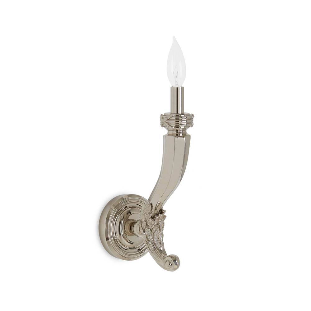Sherle Wagner Ribbon And Reed Horn Single Arm Sconce