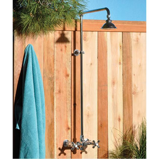 Strom Living Exposed Showers Chrome Outdoor Shower Unit