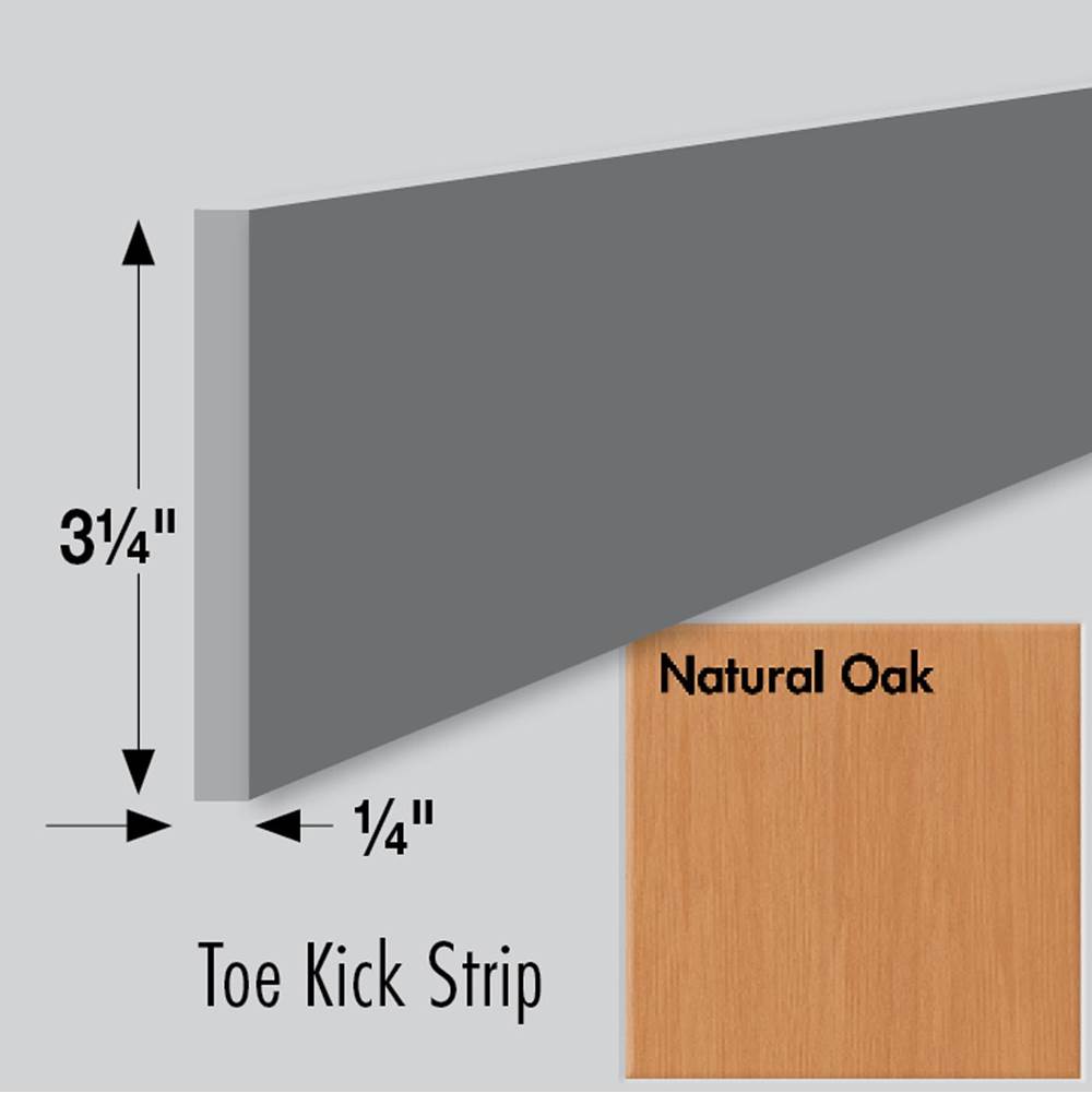 Strasser Woodenworks 3.25 X .25 X 84 Toe Kick Strip Nat Oak