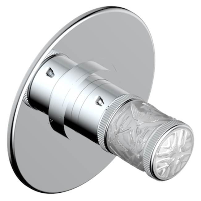 THG Trim For Thg Thermostatic Valve, Rough Part Supplied With Fixing Box Ref. 5 200ae/us - Round Plate Model