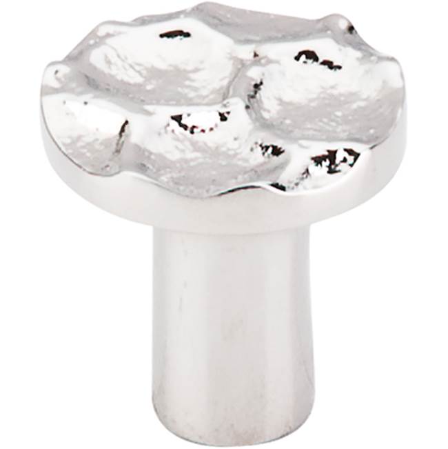 Top Knobs Cobblestone Round Knob 1 1/8 Inch Polished Nickel