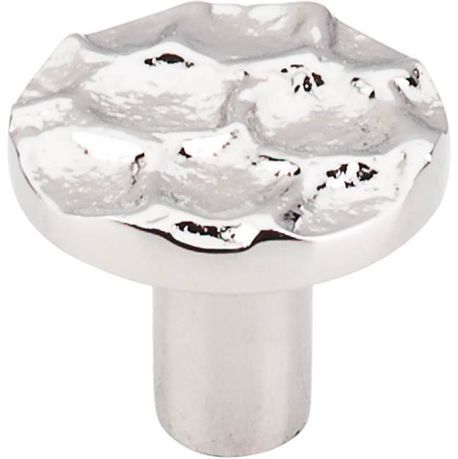 Top Knobs Cobblestone Round Knob 1 3/8 Inch Polished Nickel
