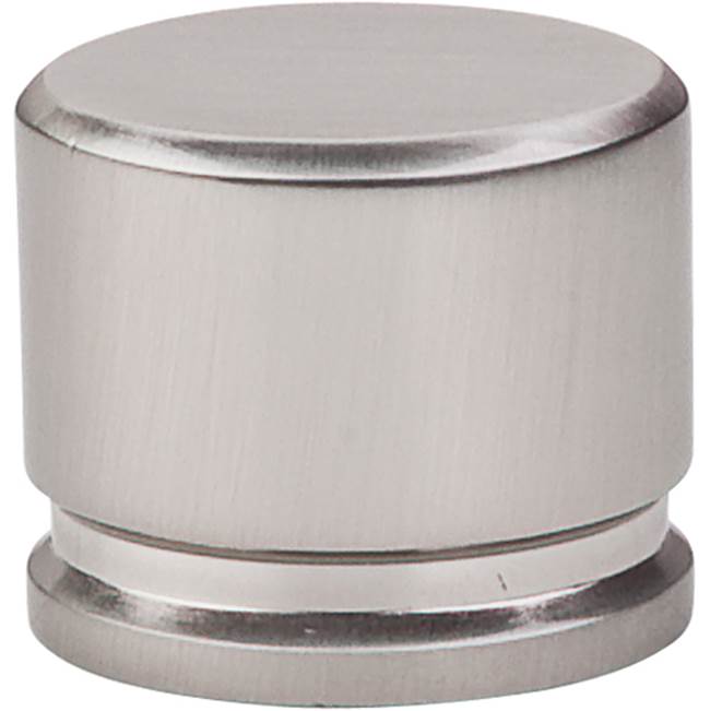 Top Knobs Oval Knob 1 3/8 Inch Brushed Satin Nickel