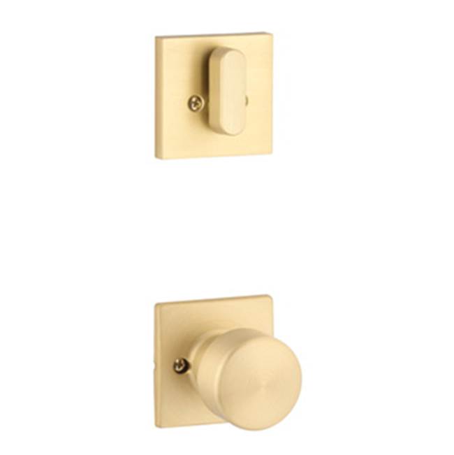Yale Expressions Yale Marcel Single Cylinder Interior Trim Pack with Dylan Knob, Satin Brass