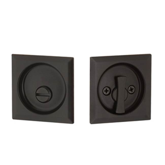 Yale Expressions Yale Square Privacy Tubular Pocket Door Lock, Oil Rubbed Bronze