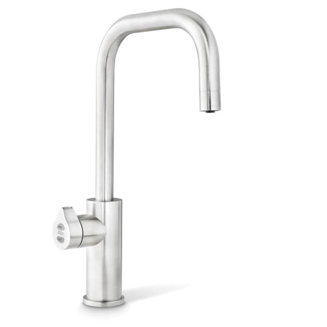 Zip Water HydroTap Boiling, Chilled, Sparkling for Residential and Small Commercial applications with Cube Tap - Brushed Chrome